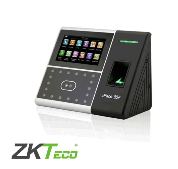 CONTROL ASISTENCIA FACIAL-TARJETA-HUELLA-CLAVE ZK UFACE 302