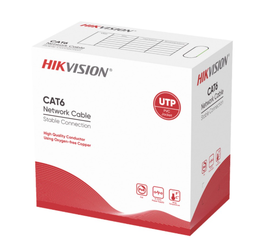 Cable UTP Cat6 100% Cobre Unifilar 305m interior DS-1LN6-UE-W Hikvision