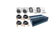 EDVR 4CH ColorVu 2*IR Bullet+2IR Turret Incl SSD 300GB