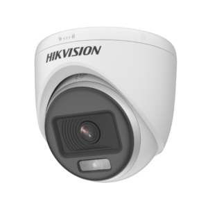 Cámara domo Turret TVI 2MP ColorVu Smart Dual Light 20m DS-2CE70DF0T-LPFS 2.8mm Hikvision