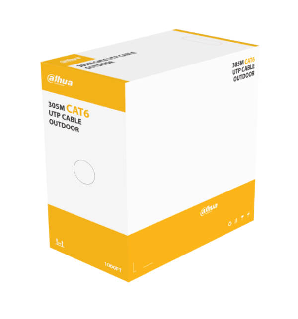 DH-PFM920-6U Dahua Cable UTP CAT6 para exteriores de 305m 23AWG