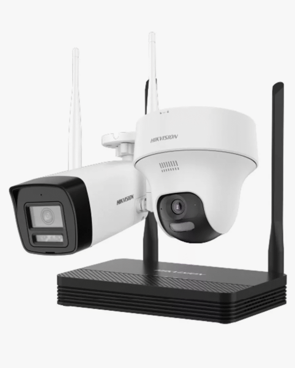 KIT CAMARAS DE SEGURIDAD HIKVISION KIT NVS 4CH 1 x Bullet + 1 x Torrent WIFI 6 No incl SD