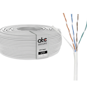 Cable UTP Cat5e 100% Cobre Blanco 100MT PVC 0.45MM ATCS