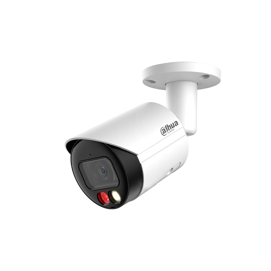 Cámara IP Bullet Dahua 4MP 2.8mm IR30 FullColor Audio Dual Illuminators DH-IPC-HFW2449S-S-IL