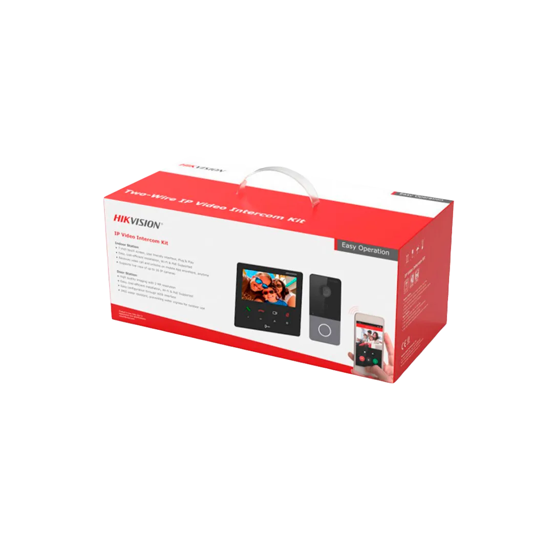 KIT Video Portero IP Pantalla 4.3" App DS-KIS606-P Hikvision