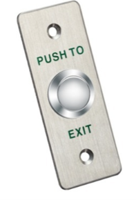 DS-K7P02 Pulsador de salida y emergencia metálico en panel de aleación de aluminio